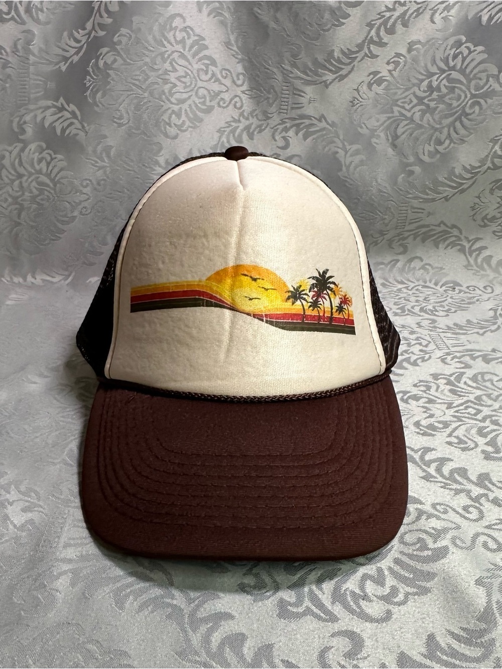 Sunset Palm Trucker Hat mesh hat snapback hat Baseball Cap